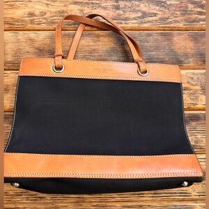 Kate Spade Black and Tan Tote Bag
